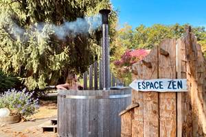 Bain nordique chauffé au bois