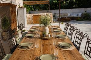Villa Maluan repas extérieur calme pays de Fayence