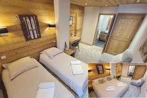 Chambre avec salle de bain - possibilité lit double 160 avec surmatelas