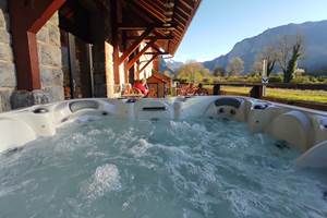 jacuzzi montagne soleil