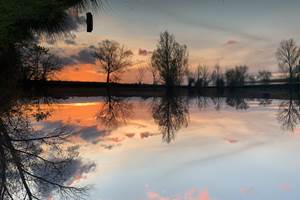Coucher de soleil  de notre lac
