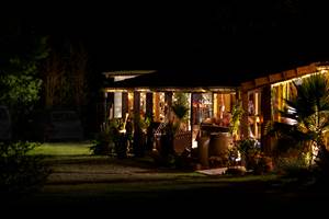L hacienda by night