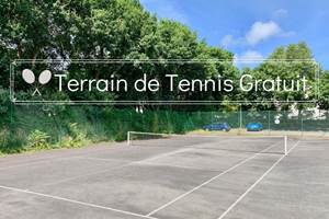 terrain de tennis_vacance_mer_finistere_pas cher_le relecq kerhuon_chien_evea garden_location_plage