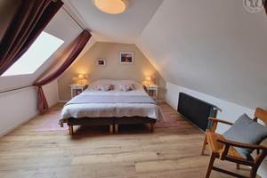 Maison de vacances dans le Nord avec 4 chambres - Chambre Rosa 2 lits 90 x 200 cm ou un lit King size 180 x 200 cm