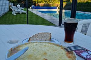On dîne au jardin