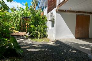 Espace extérieur en rez-de-jardin