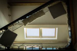 filet suspendu vue sous les étoiles en Camargue