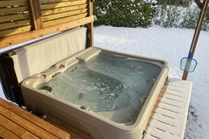 Spa privatif chauffé à 38°C