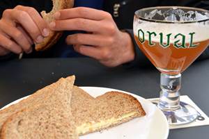 Bière d'Orval et son fromage