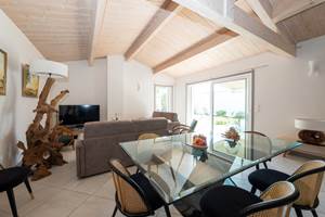 Séjour et salon donnant sur la terrasse et le jardin