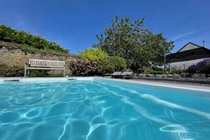 Piscine en été