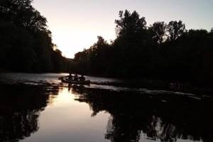 coucher de soleil sur la Vézère