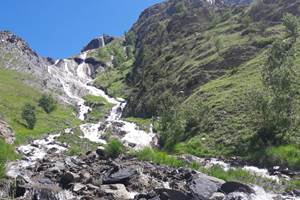 Fontaine pétrifiante à une heure et demi du gîte.