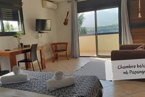 Chambre 6 Papangue avec balcon 32m2