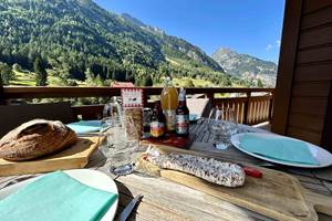 Vue dégagée de la terrasse
