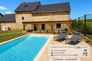 Gîte le Granit des Champs Mainsat Creuse - Piscine