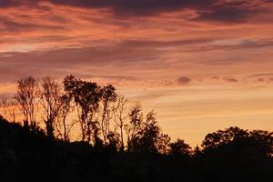 couché de soleil sur la vallée de la bresle