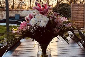 Terrasse sud_bouquet fleurs_La Grande Cavalerie