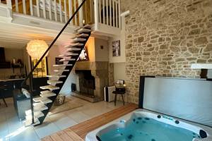 des anges et des bulle jacuzzi privatif