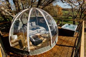 Terrasse privative avec spa