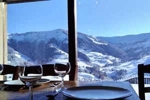 Vue sur le domaine skiable