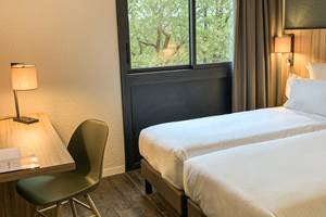 Chambre Twin vue foret lit Hotel Le Bois d'Imbert