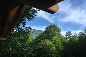 la vue sur le cirque d'Accous