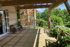 La terrasse des chambres