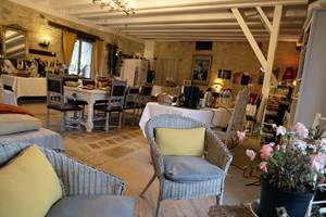 Chateau de Saint Chamarand, séminaire et réception dans le grand salon, petit déjeuner pour un groupe (8)