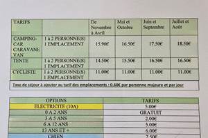 photo tarifs
