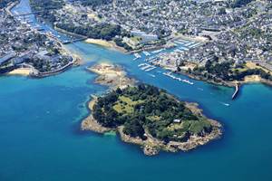 Vue aérienne de l'île Tristan - Douarnenez