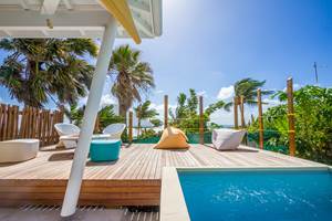 Iguane House villas & Micro Spa Villa Passion espaces terrasses et piscine