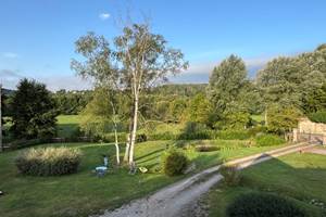 vue Pays d'Auge gîte groupe 10-14 personnes