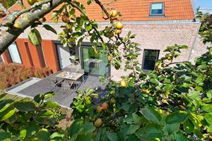 la Siroperie - gîte 4 p. - terrasse côté jardin au Sud