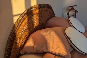 le lit de la suite Le Figuier est en format Queen size