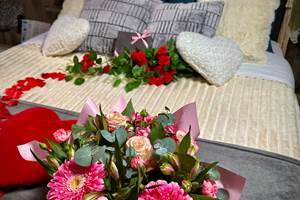 le bouquet de fleurs et la loveboxe