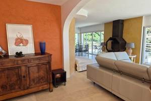 Espace double salon villa Super Cannes