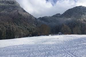 Neige autour du village