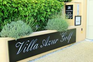 Enseigne portail Villa Azur Golf Bandol Var