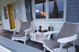 camping-la-perle-creuse-chalet Kentucky-4personnes-terrasse couverte