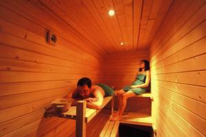 Sauna de l'espace bien-être de Dihan