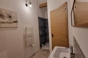 double vasque + douche à l'italienne