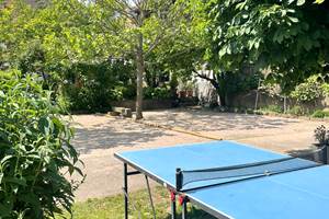 La table de Ping-pong dans le jardin de la propriété