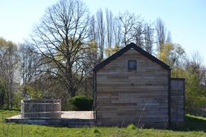 Cabane du Renard, extérieur et terrasse