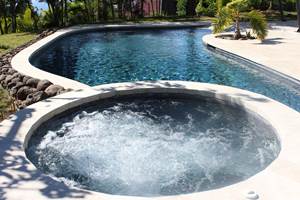 L'espace piscine-jacuzzi