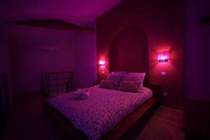 La chambre en jeu de lumière
