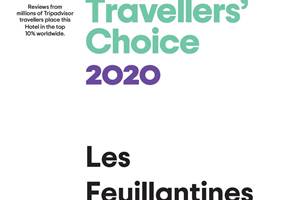Tripadvisor travellers' choice 2020 Feuillantines dordogne