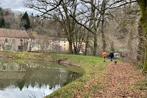 Le canal des Vosges passe derrière la halle au charbon