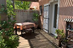 La terrasse de la chambre "AMANDIER"