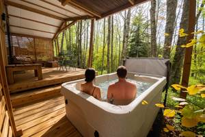 Spa privatif chauffé à 38°C